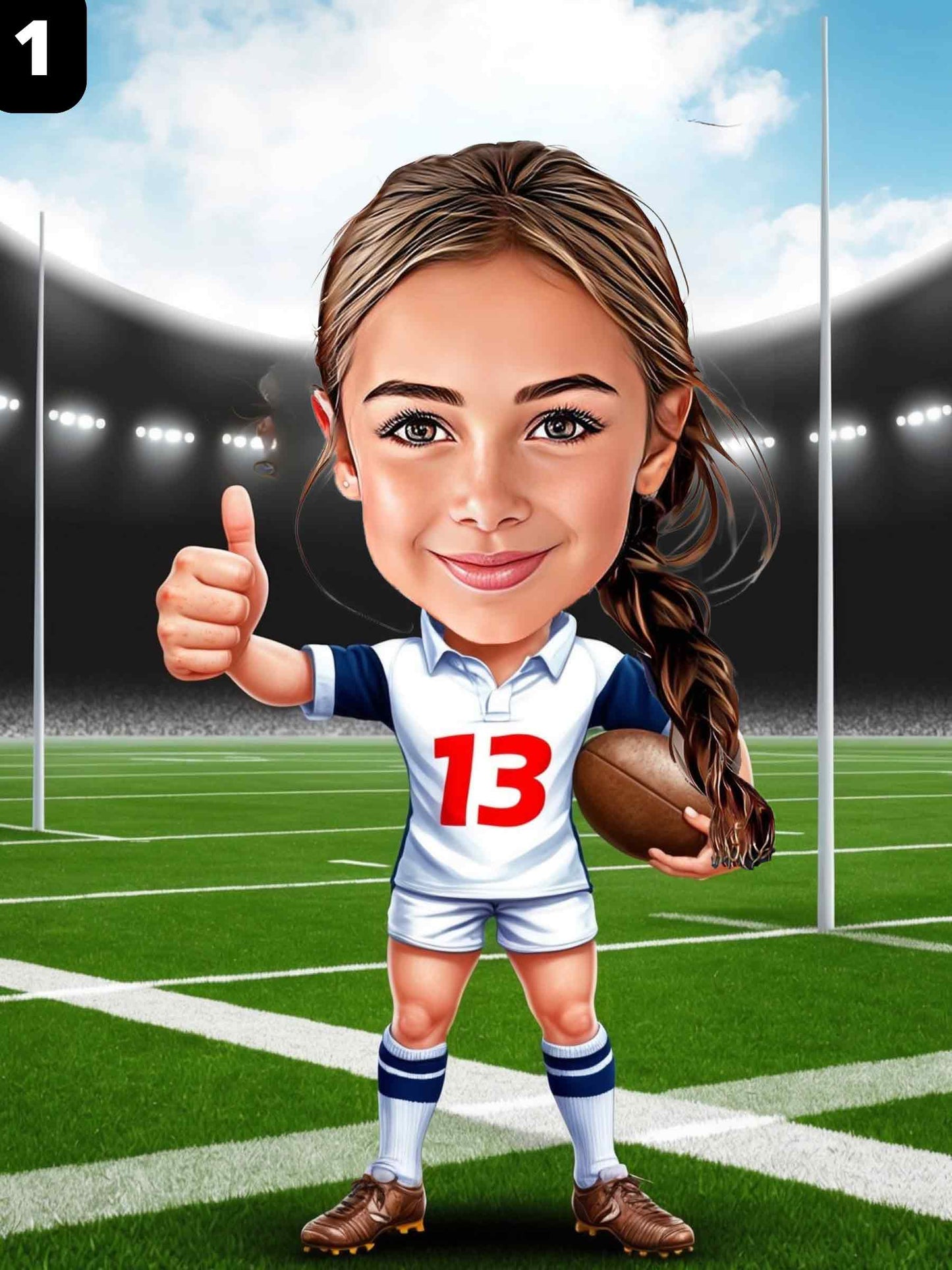 Rugby Player - Girl