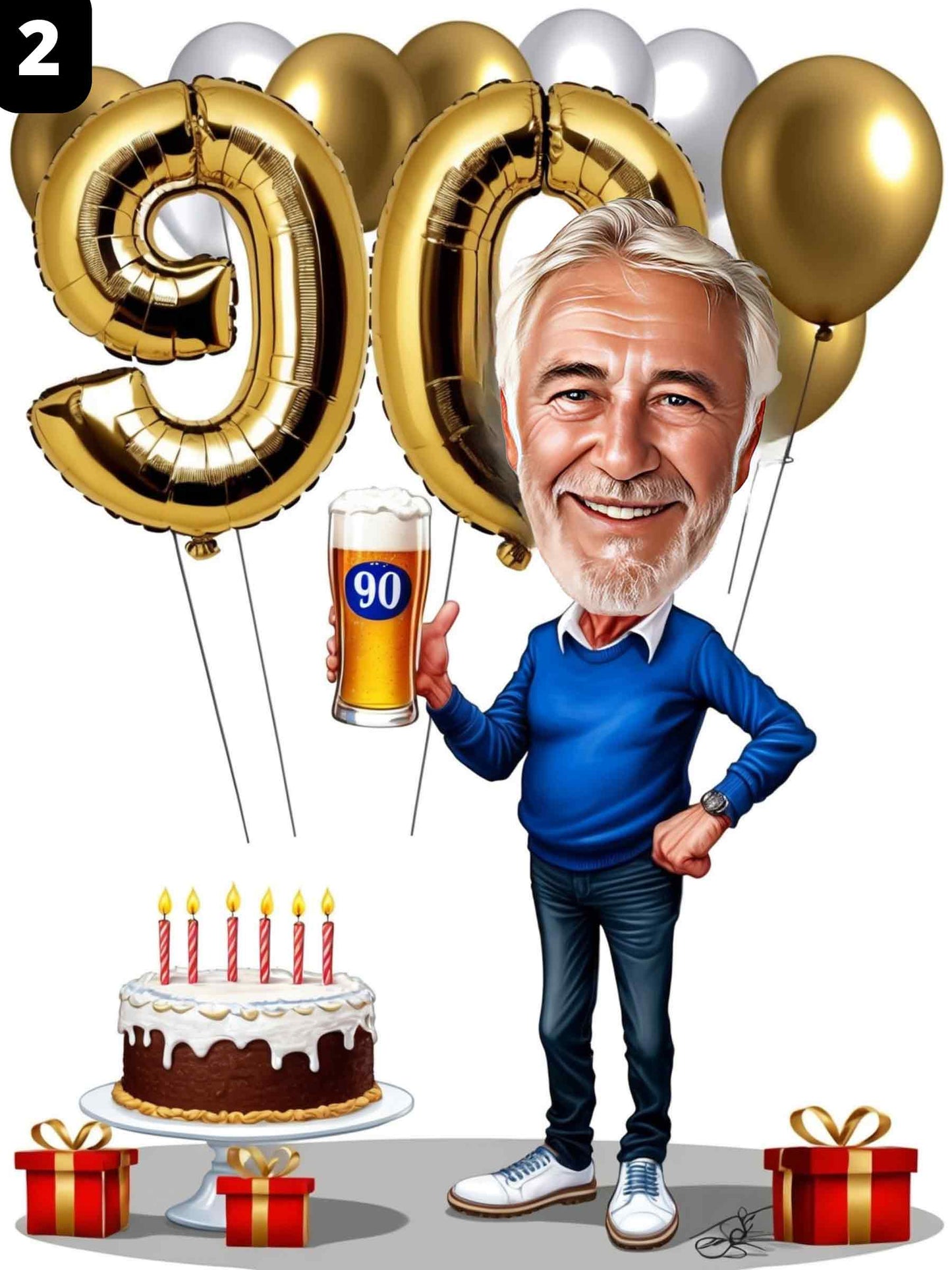 90th Birthday - Male