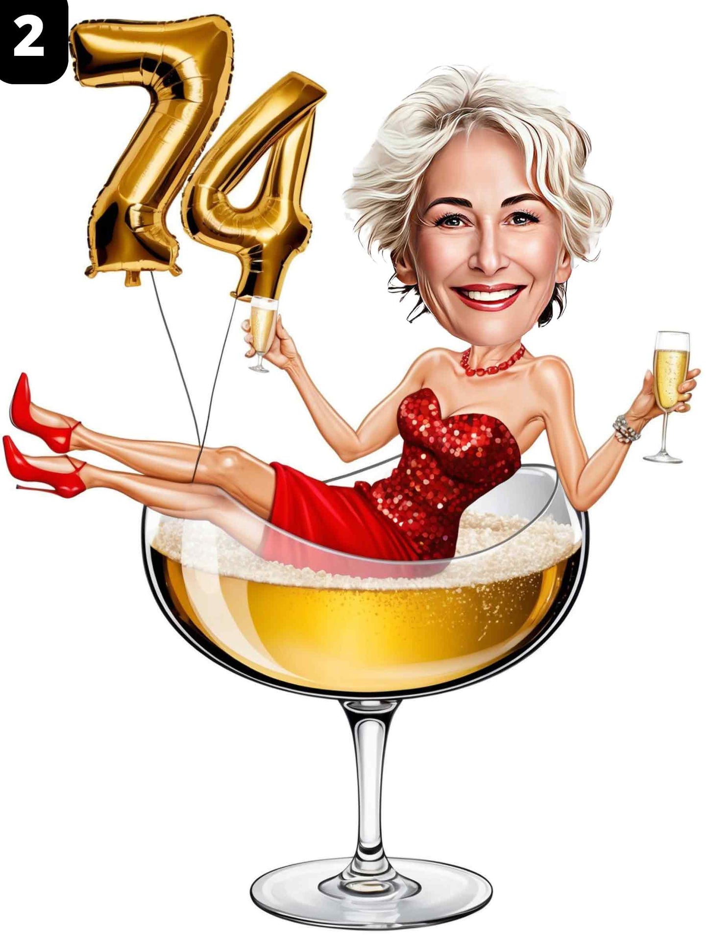 74e anniversaire - Femme