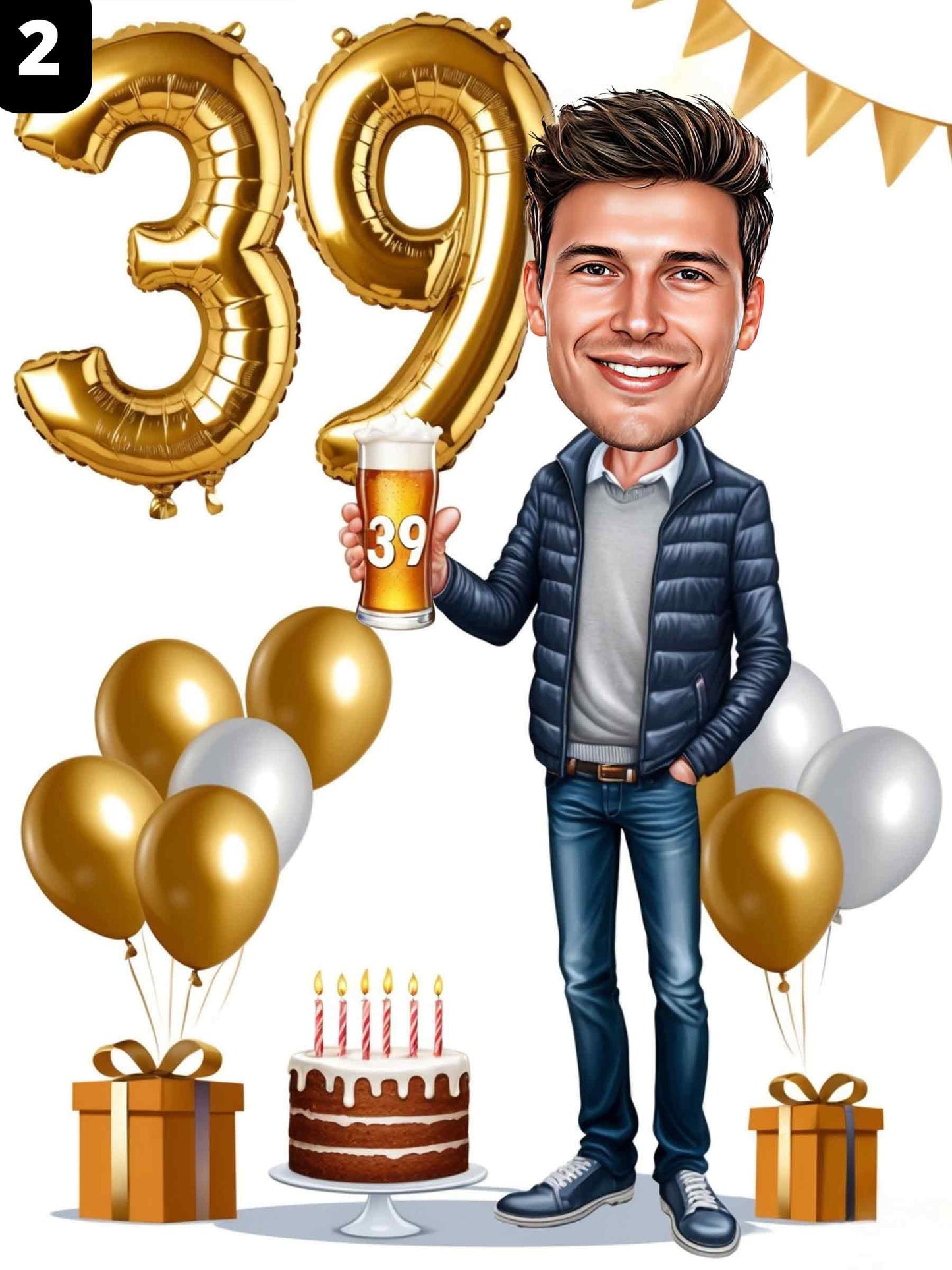 39e anniversaire - Homme