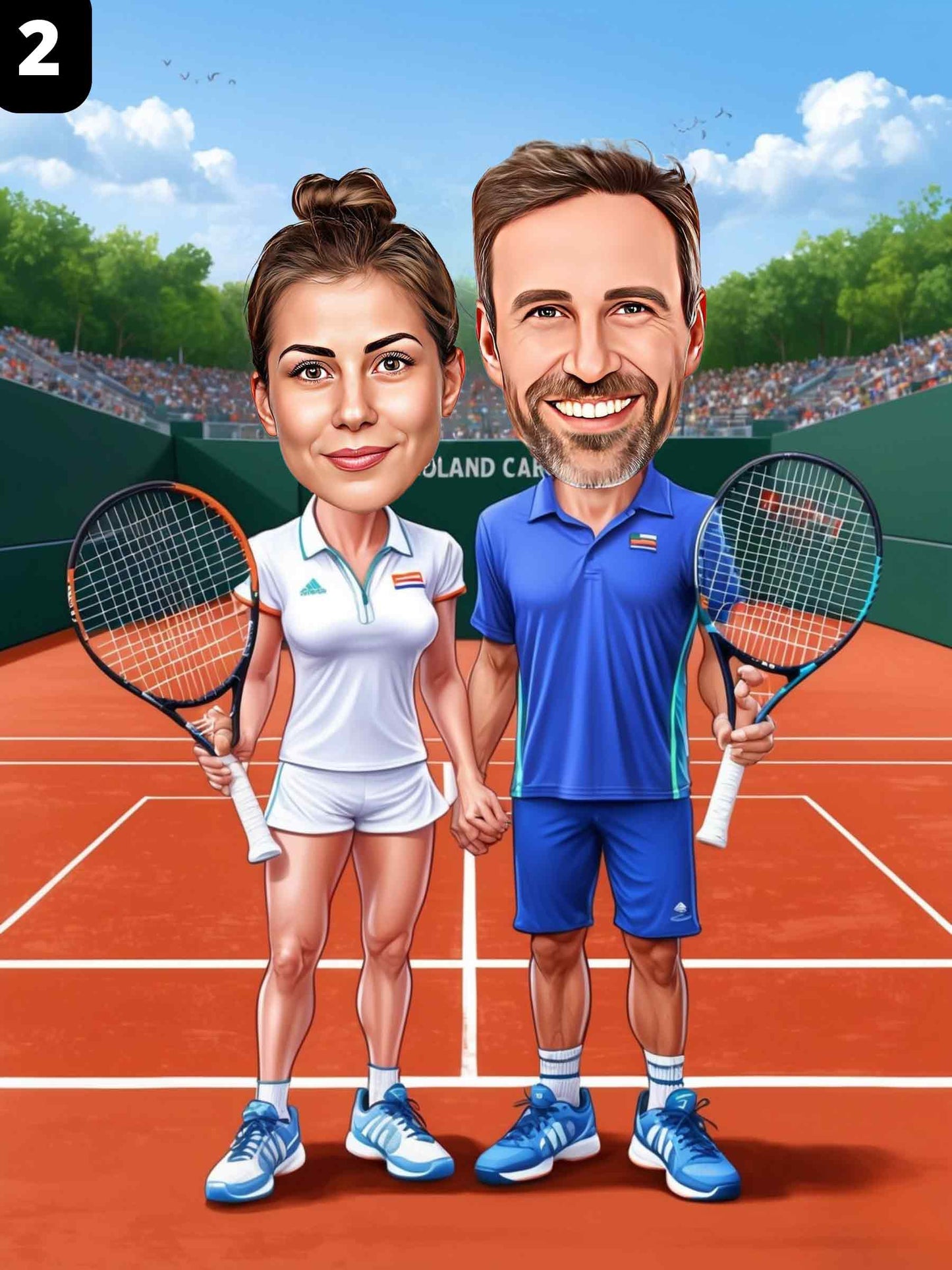 Tennis Players - Couple