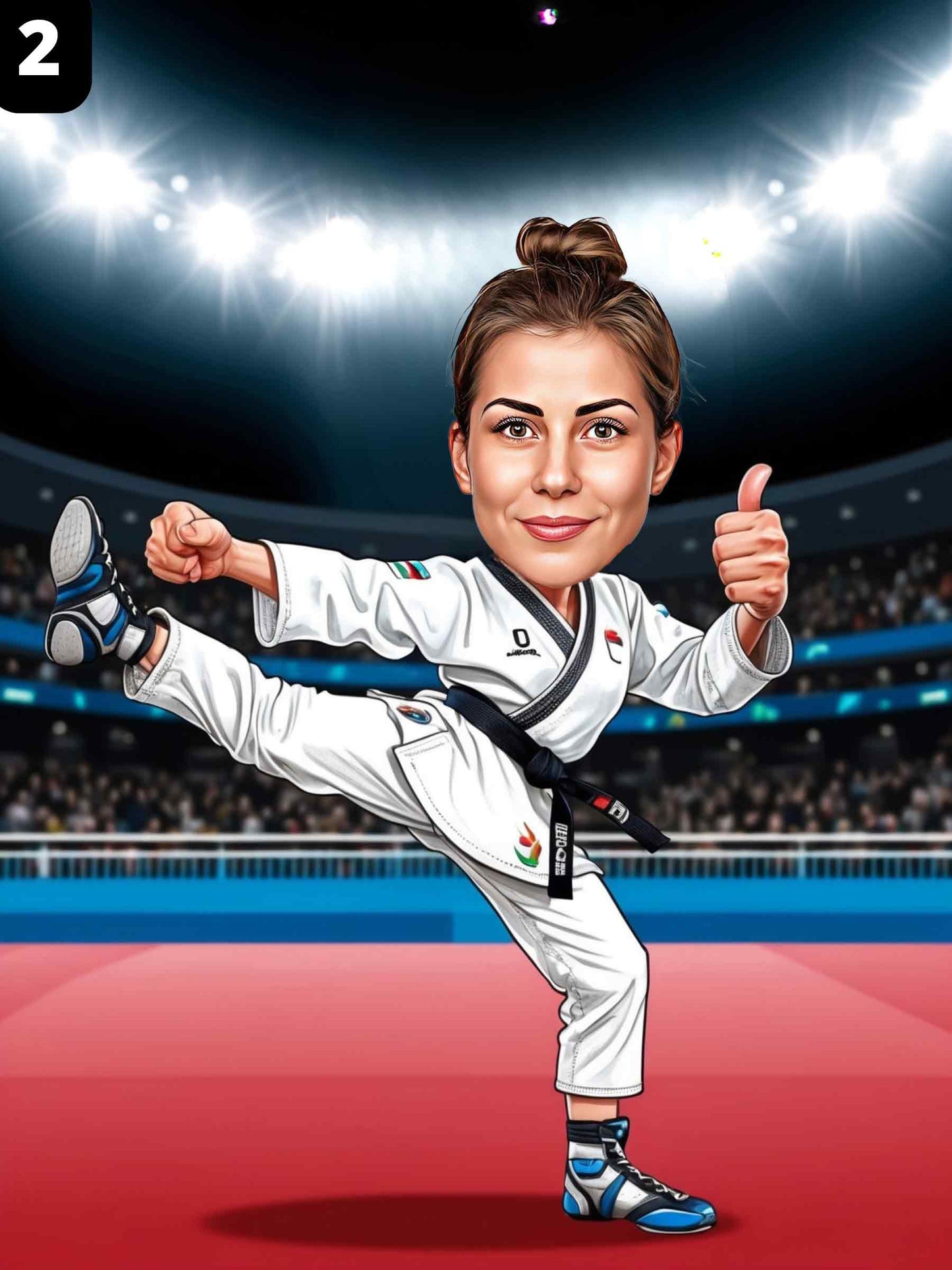 Combattante de taekwondo - Femme
