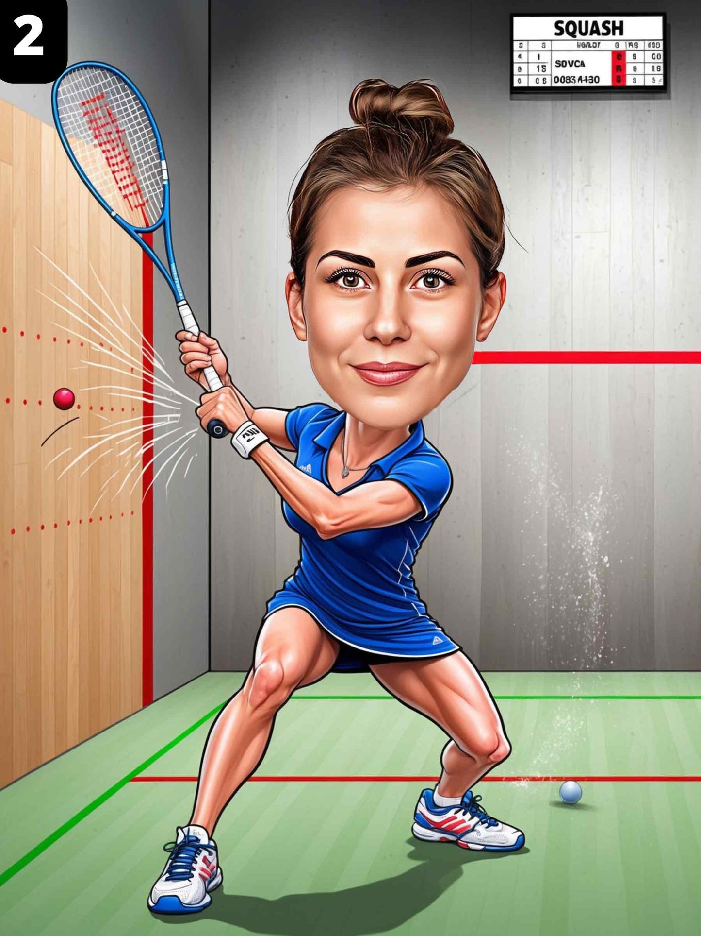 Joueuse de squash - Femme