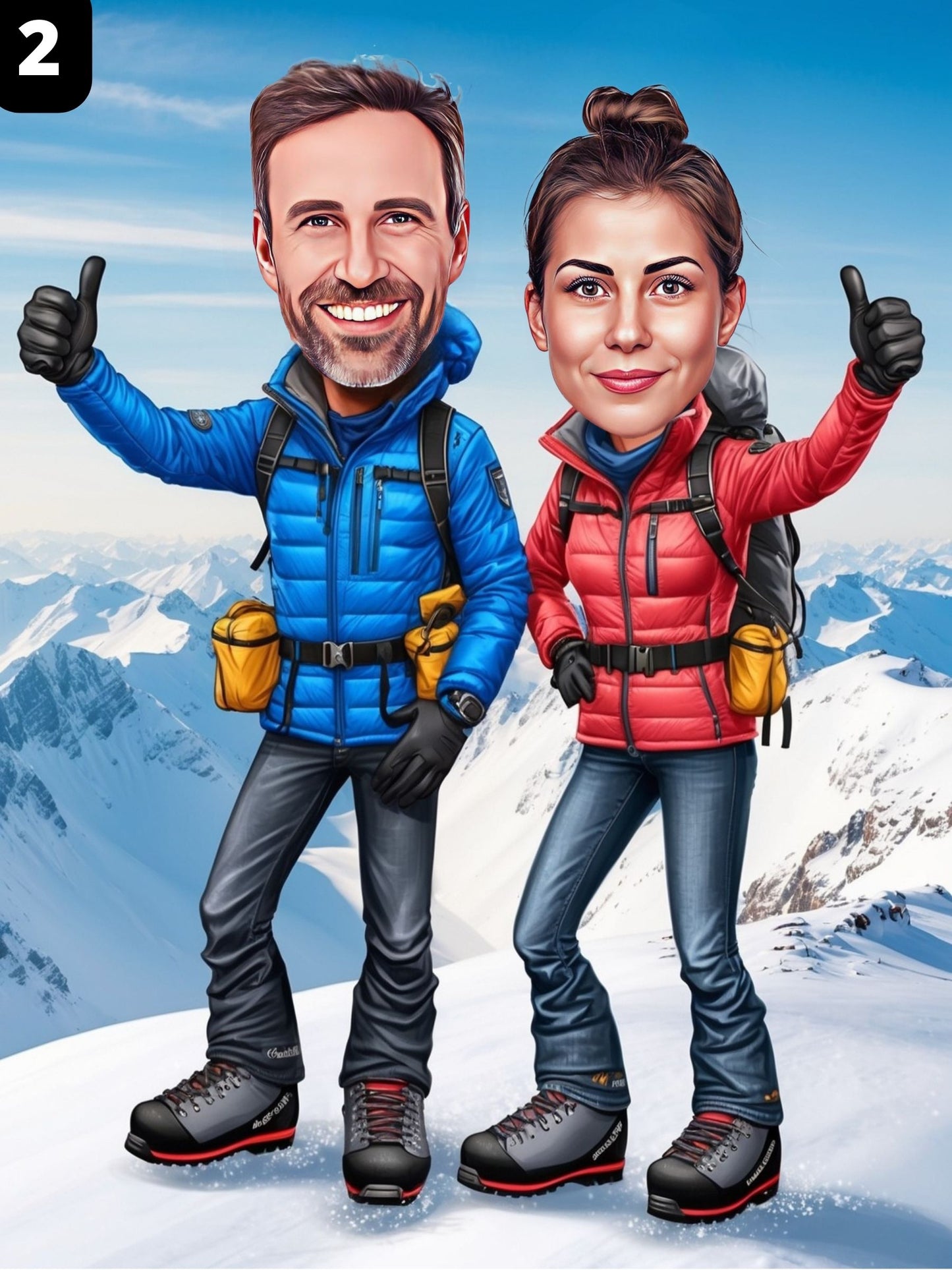 Guide de montagne - Couple