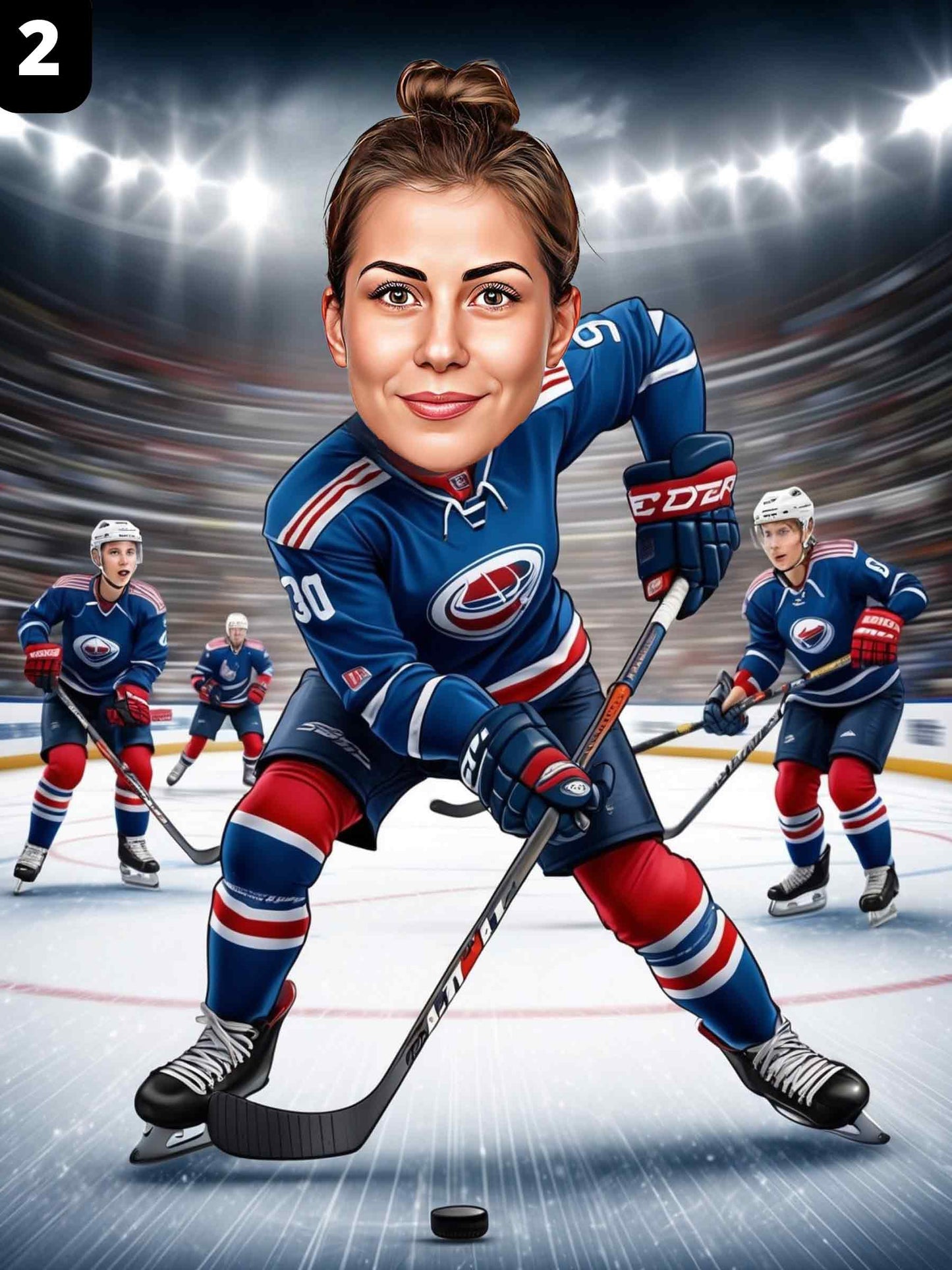 Joueuse de hockey - Femme