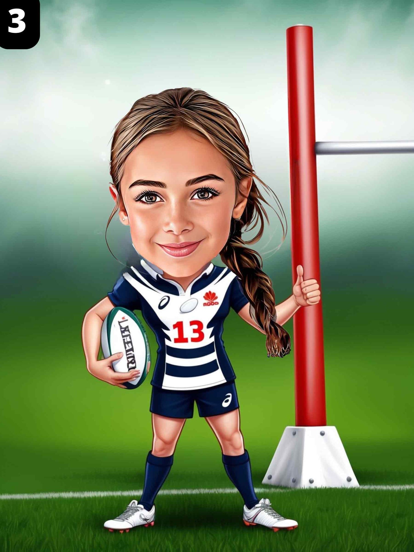 Rugby Player - Girl