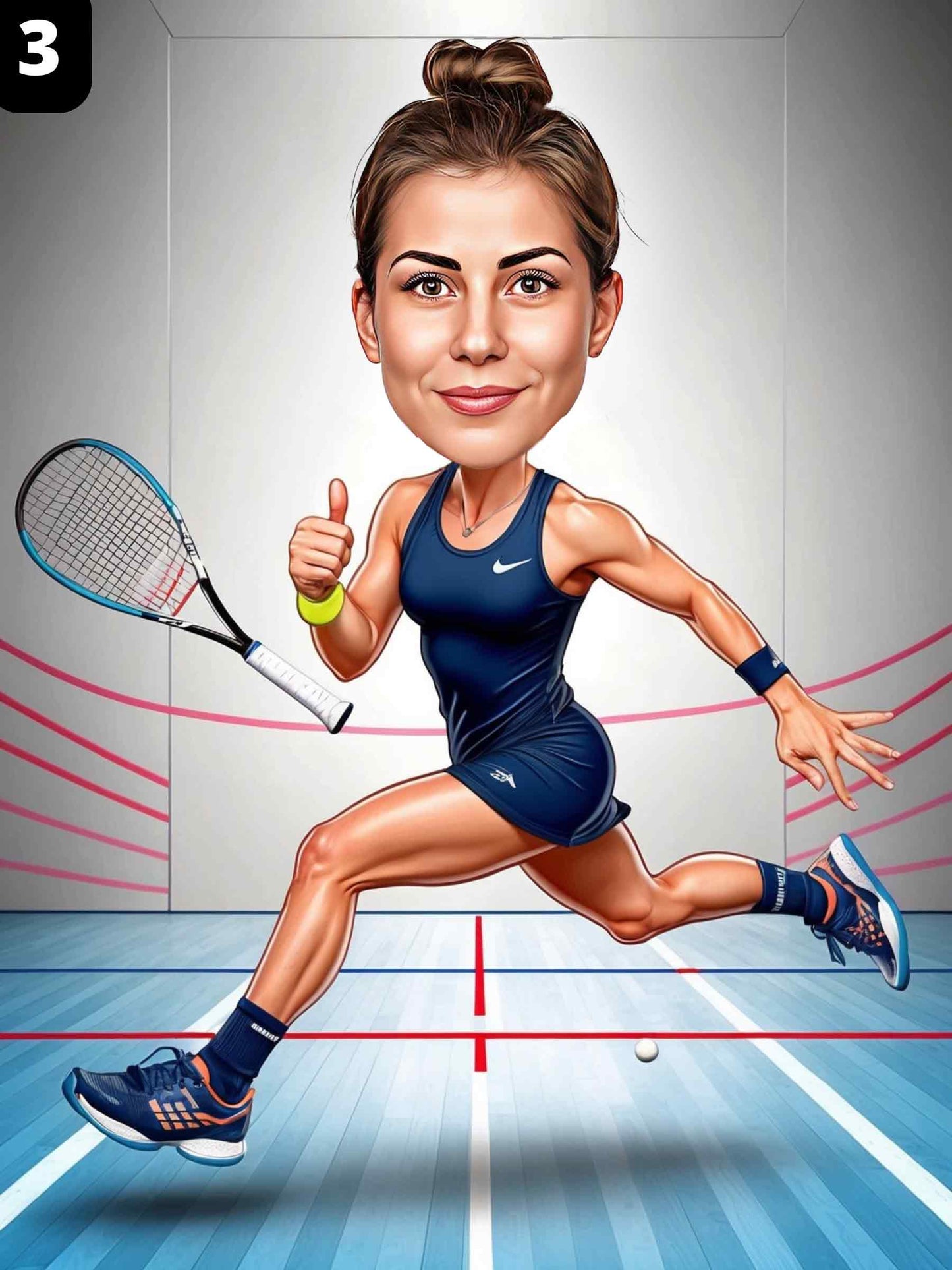 Joueuse de squash - Femme