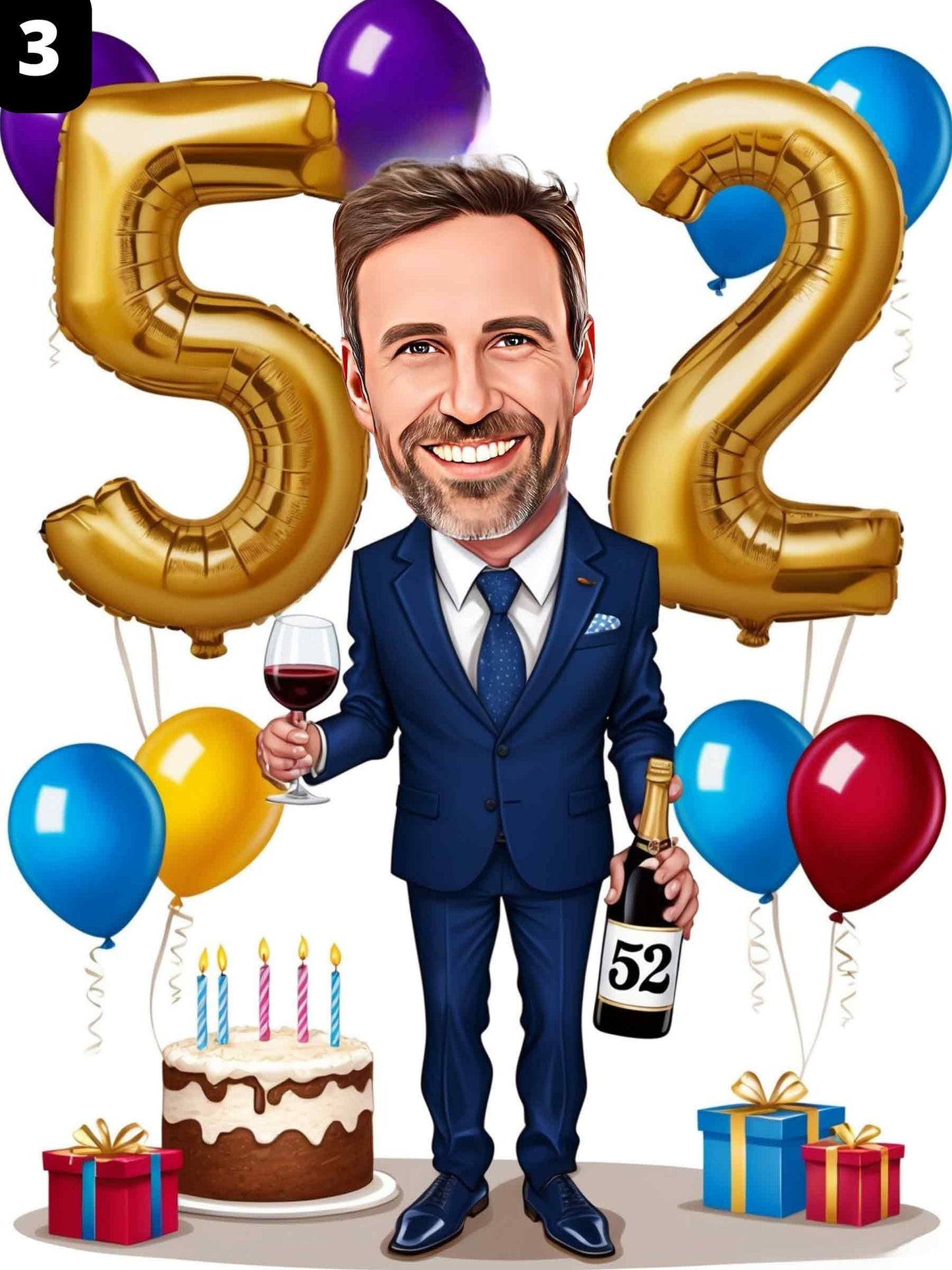 52e anniversaire - Homme