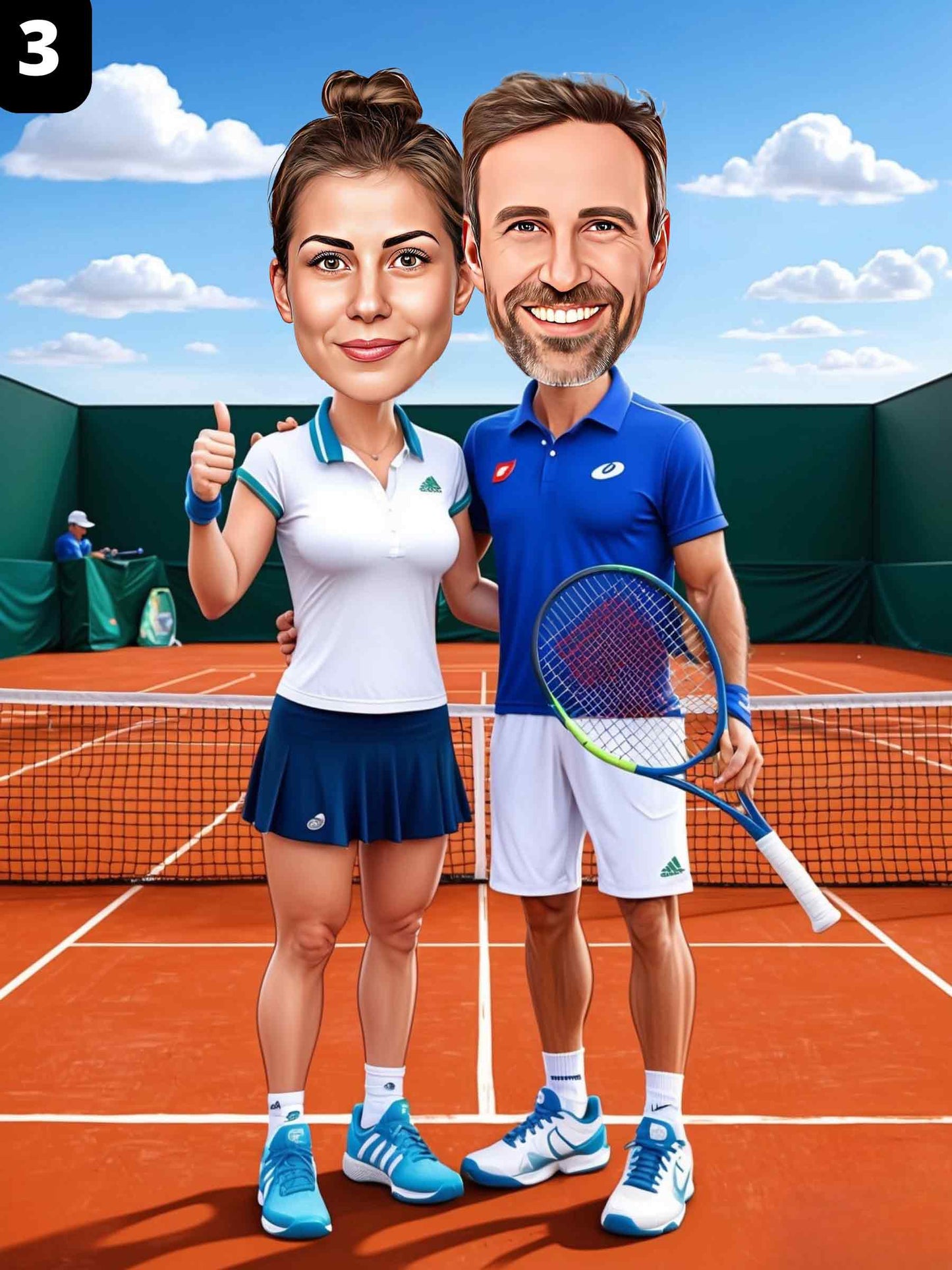 Tennis Players - Couple