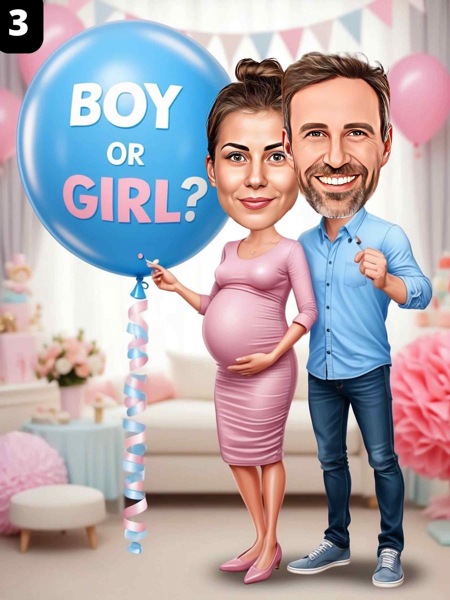 Baby Shower Guests - Couple