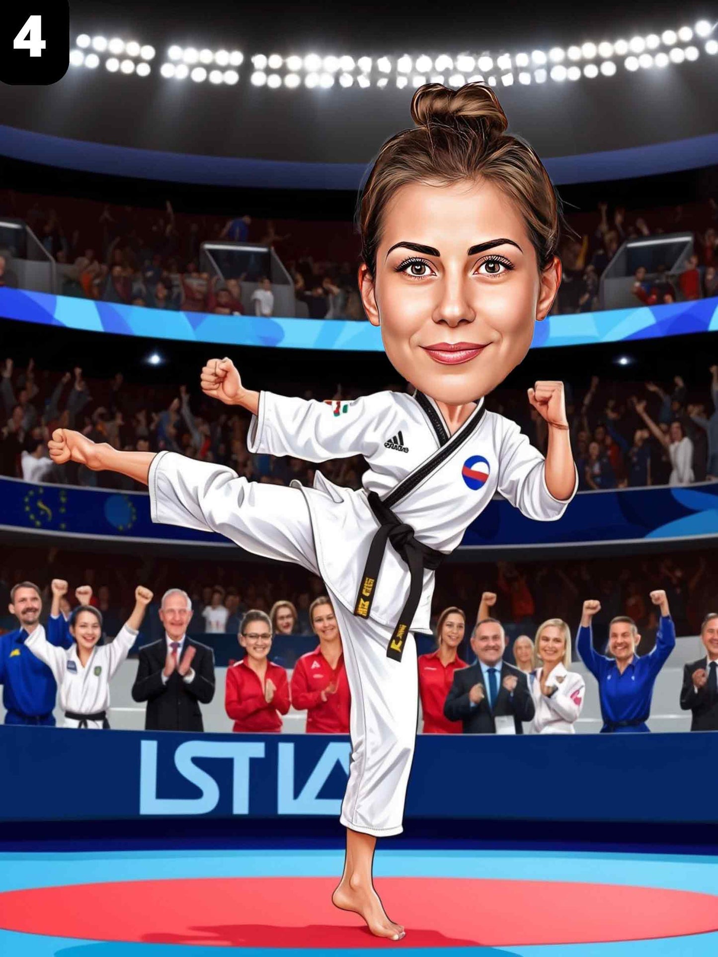 Combattante de taekwondo - Femme