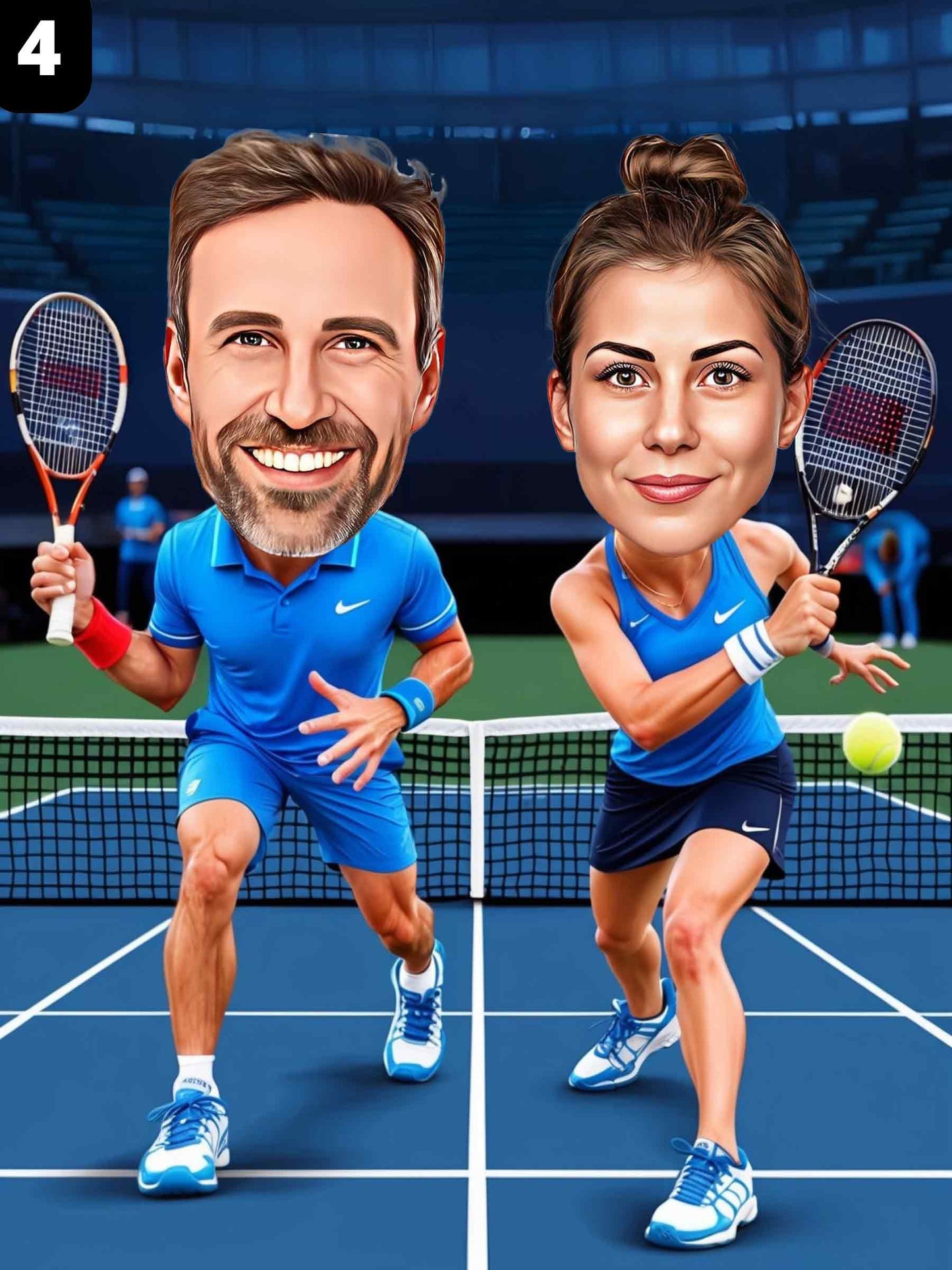 Tennis Players - Couple