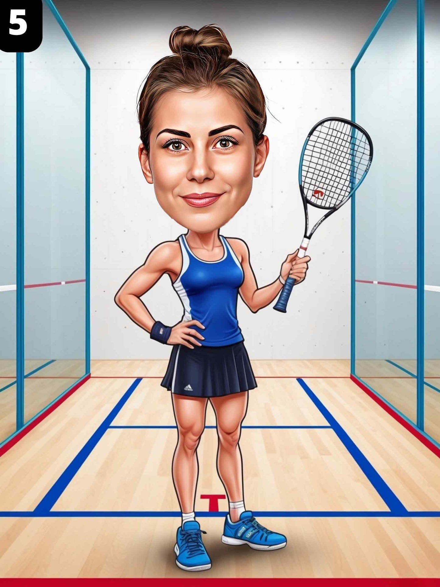 Joueuse de squash - Femme