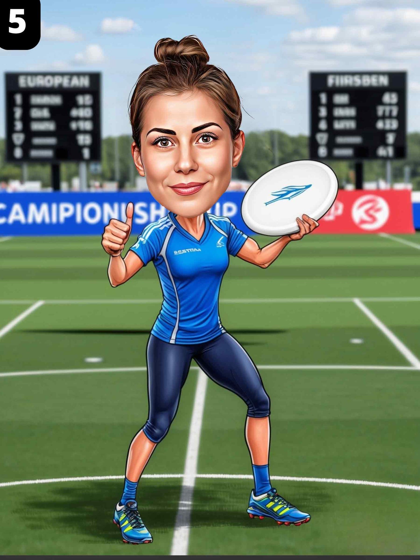Joueuse de frisbee - Femme
