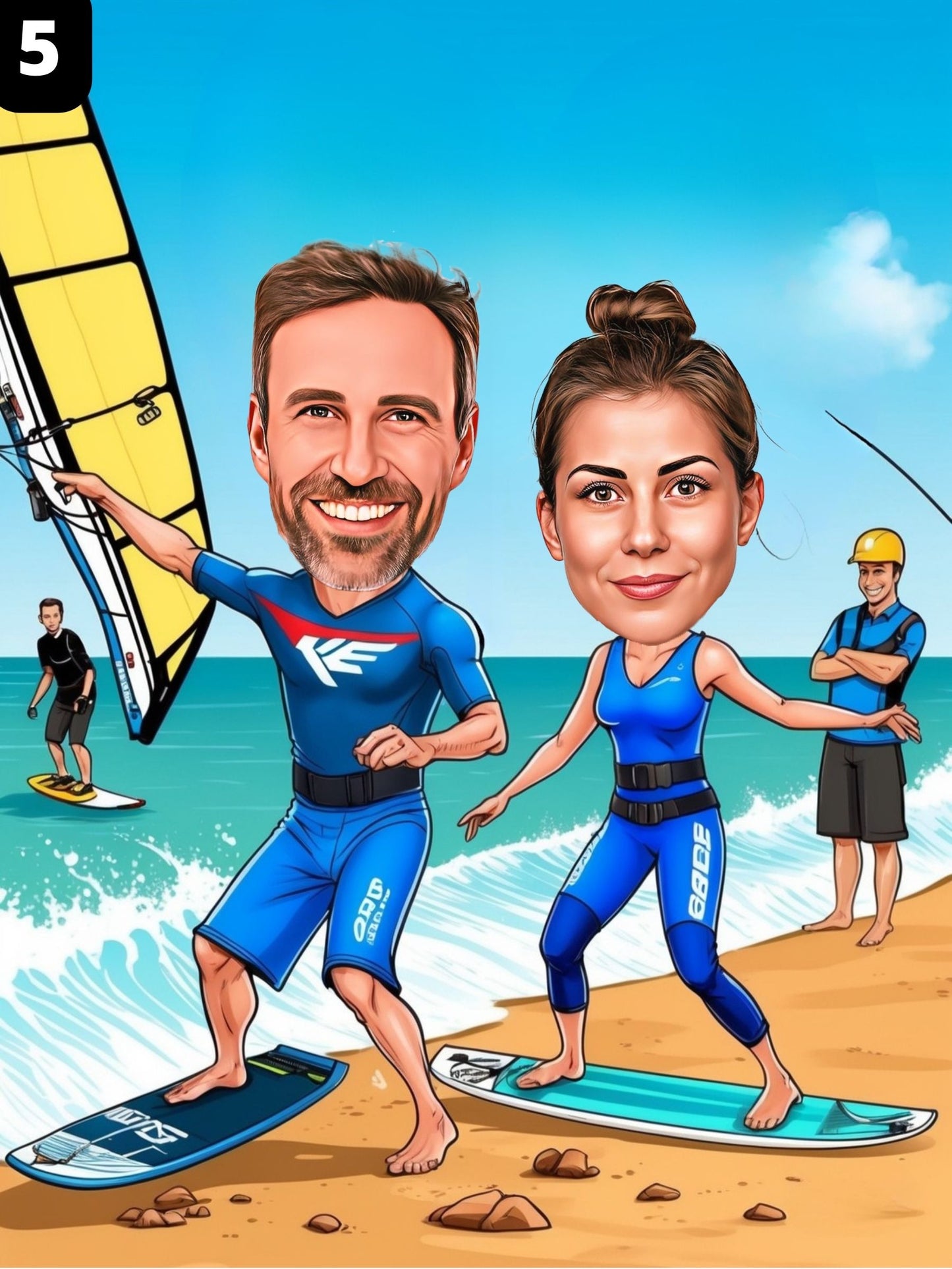 Kitesurfeurs - Couple