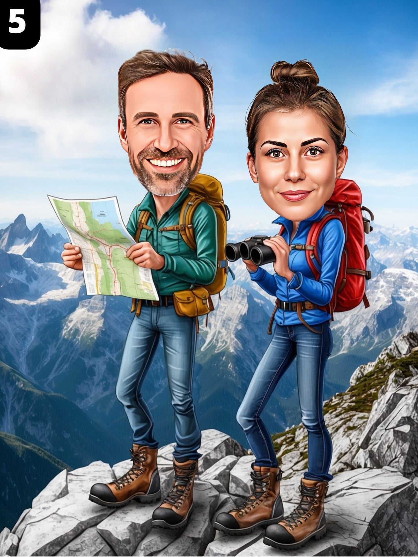 Guide de montagne - Couple