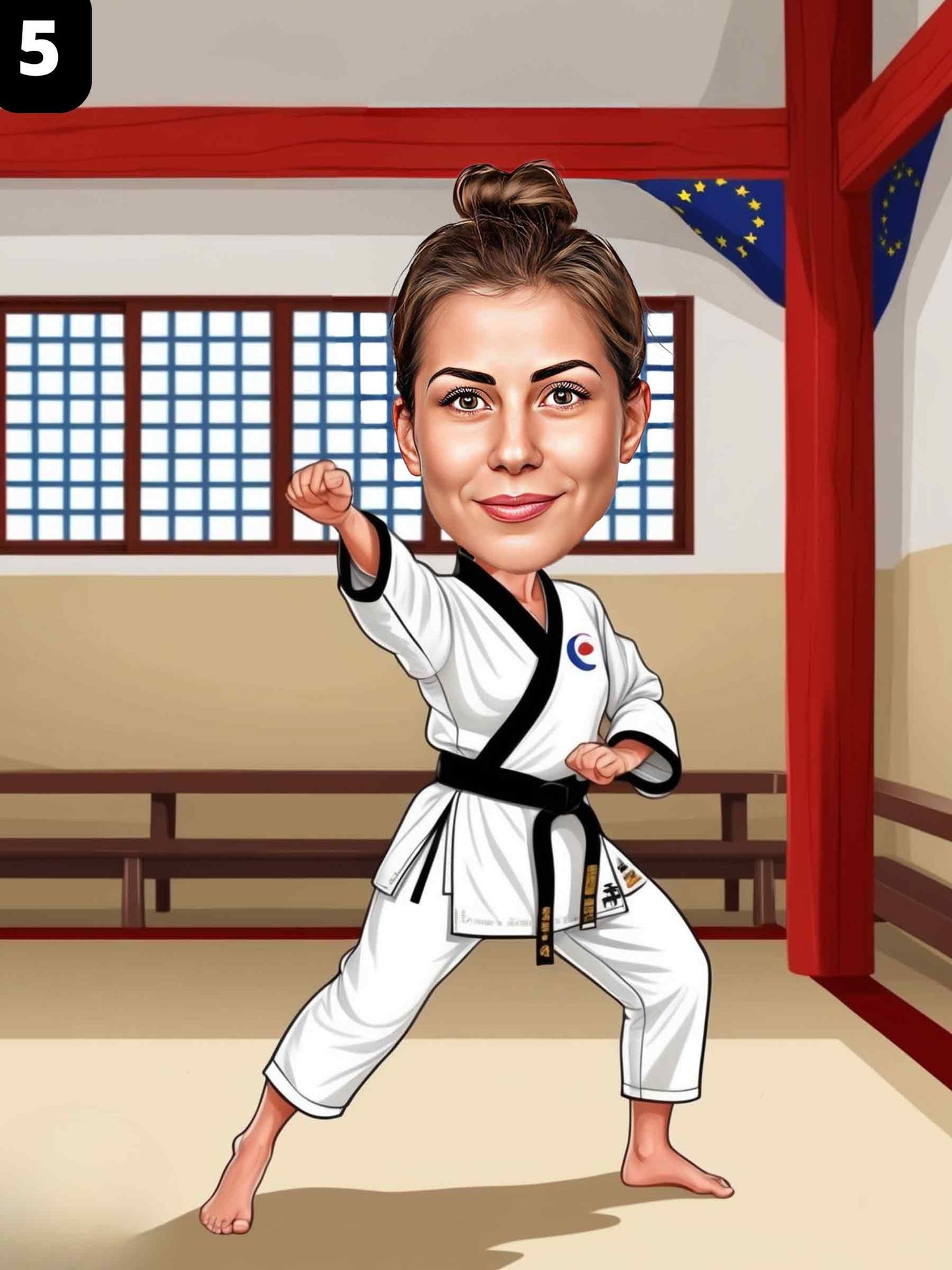 Combattante de taekwondo - Femme