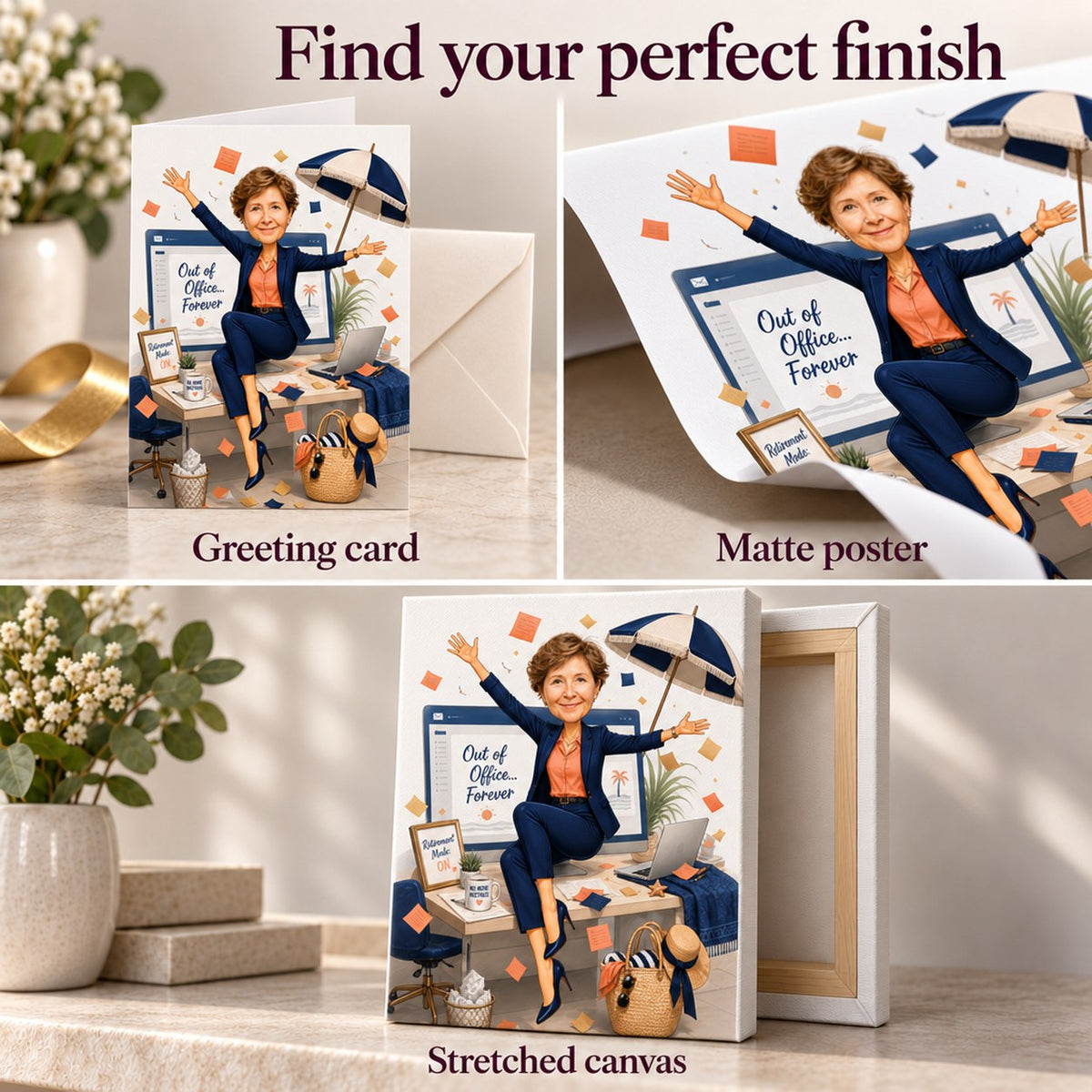 Digital file, matte poster, 5x7 card with envelope, or stretched canvas finish