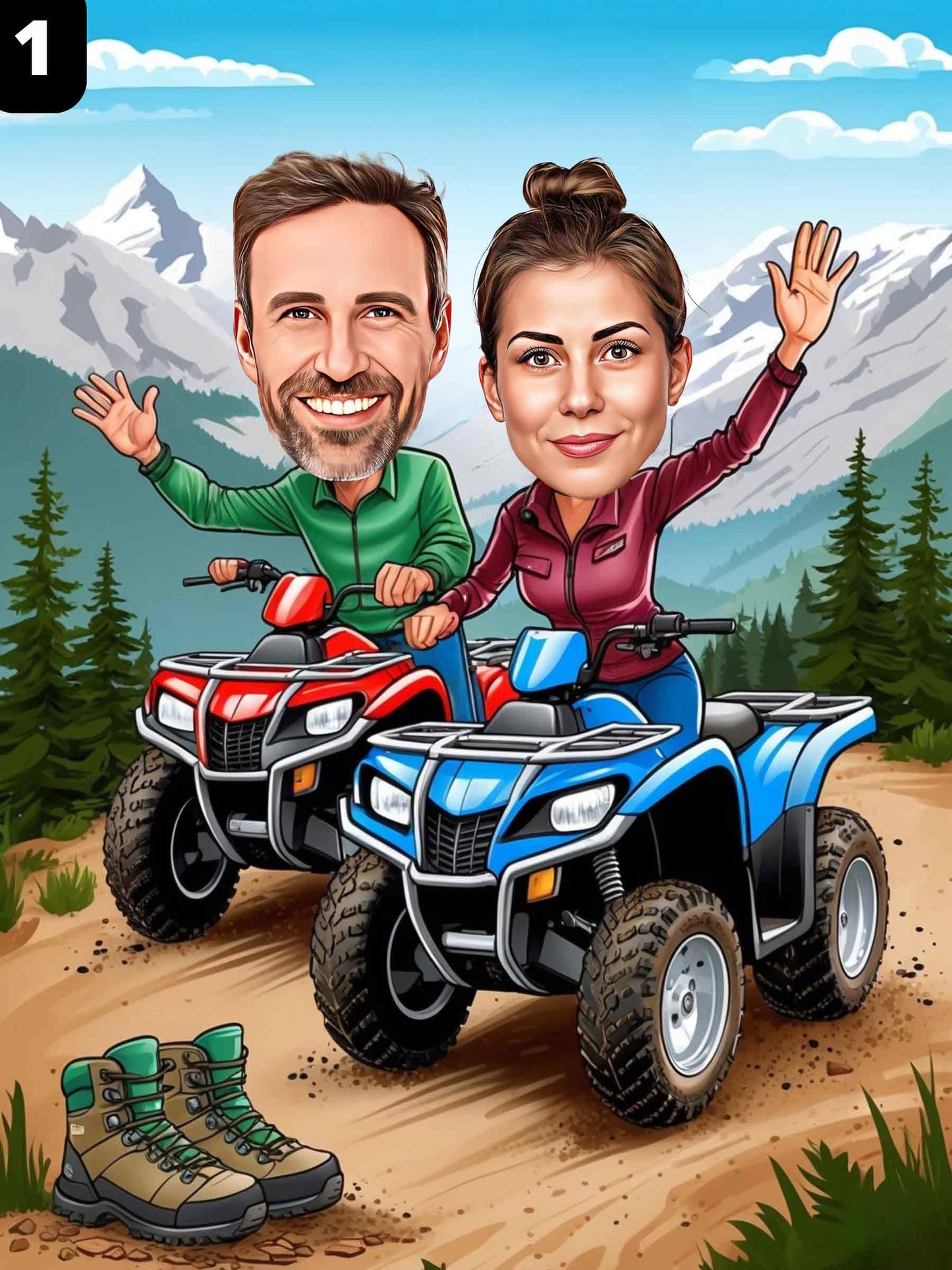 Conducteur de VTT - Couple