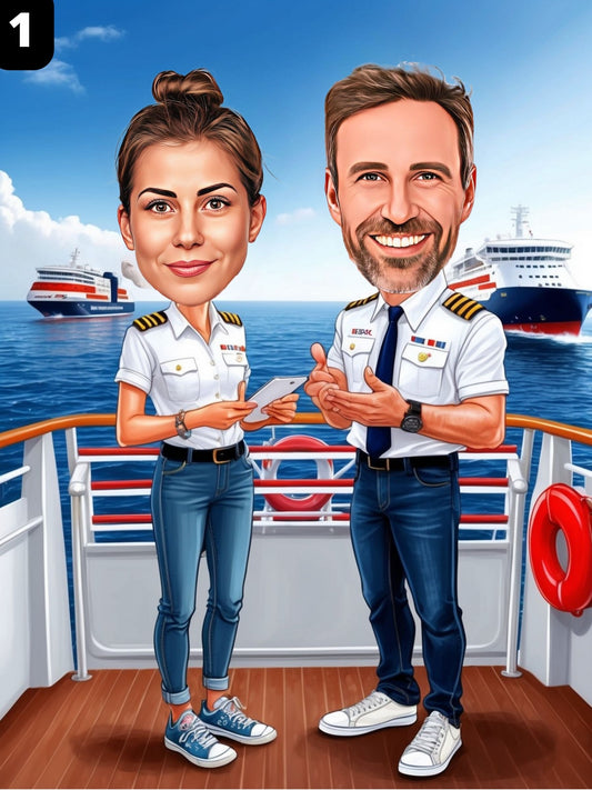 Capitaine de navire - Couple