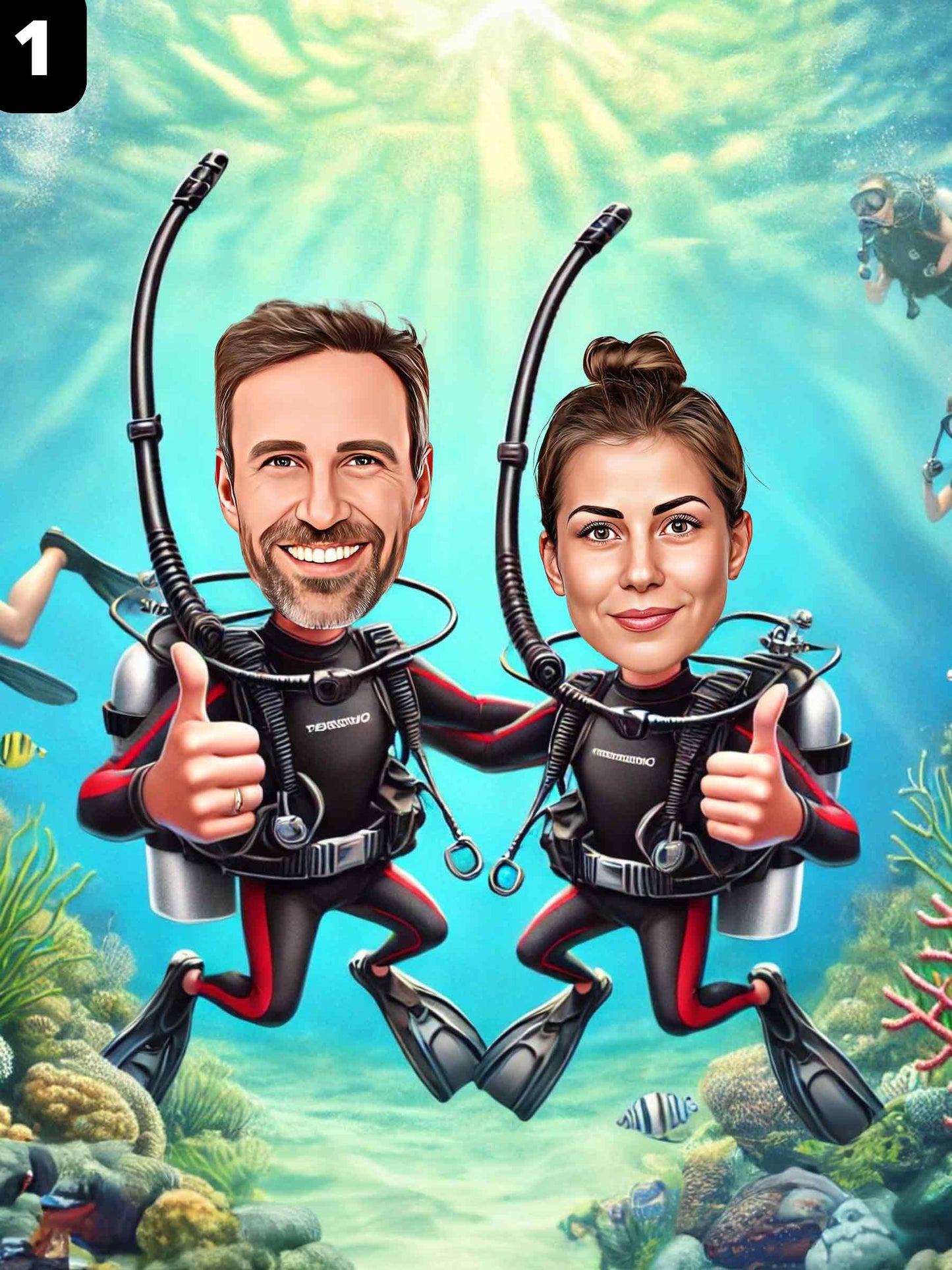 Scuba Diver - Couple