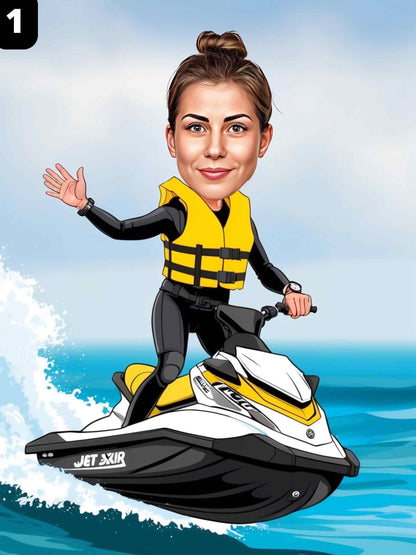 Pilote de jet ski - Femme