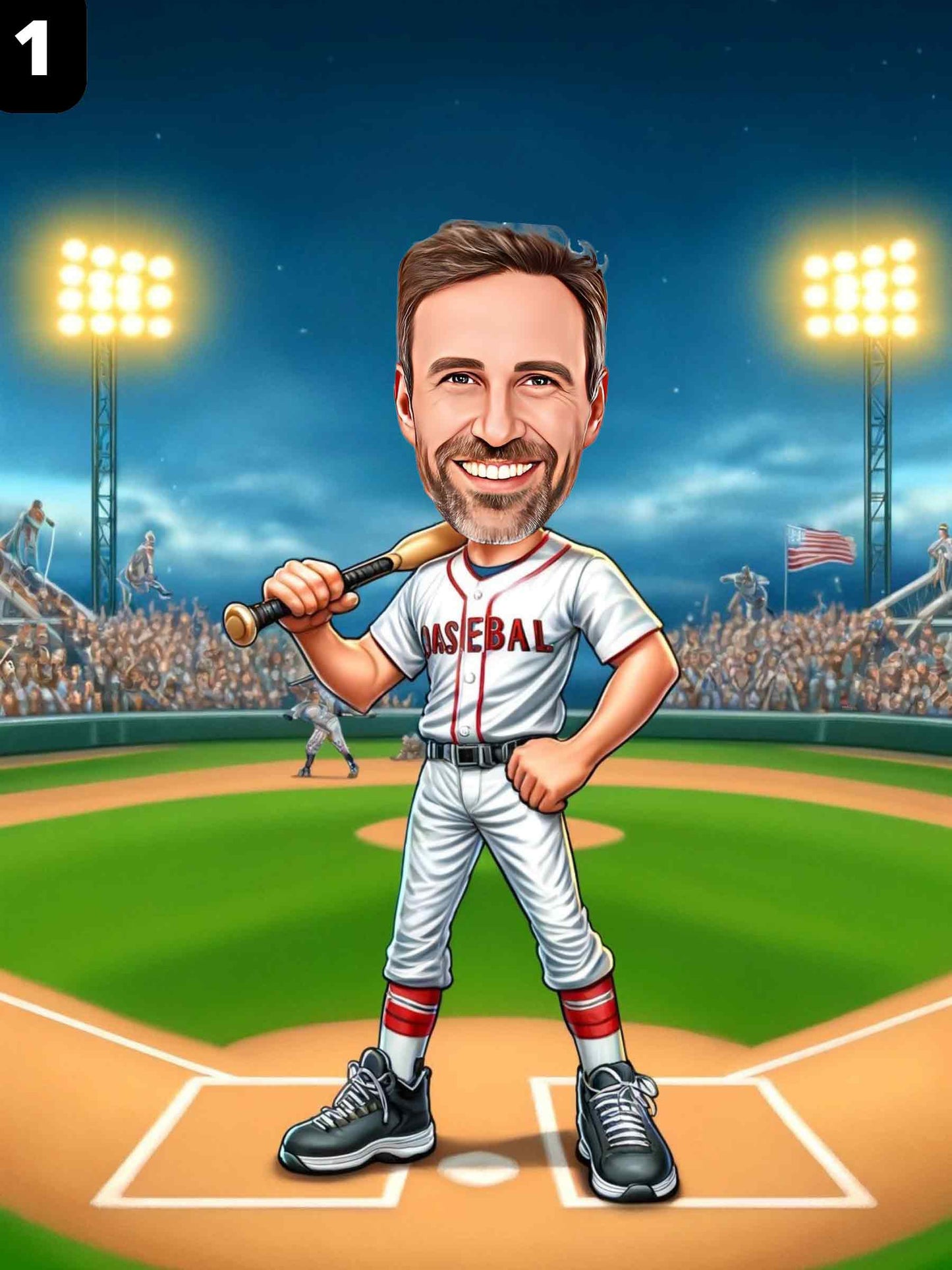 Joueur de baseball - Homme