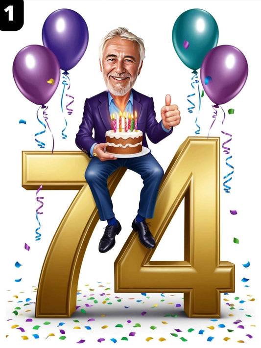 74e anniversaire - Homme