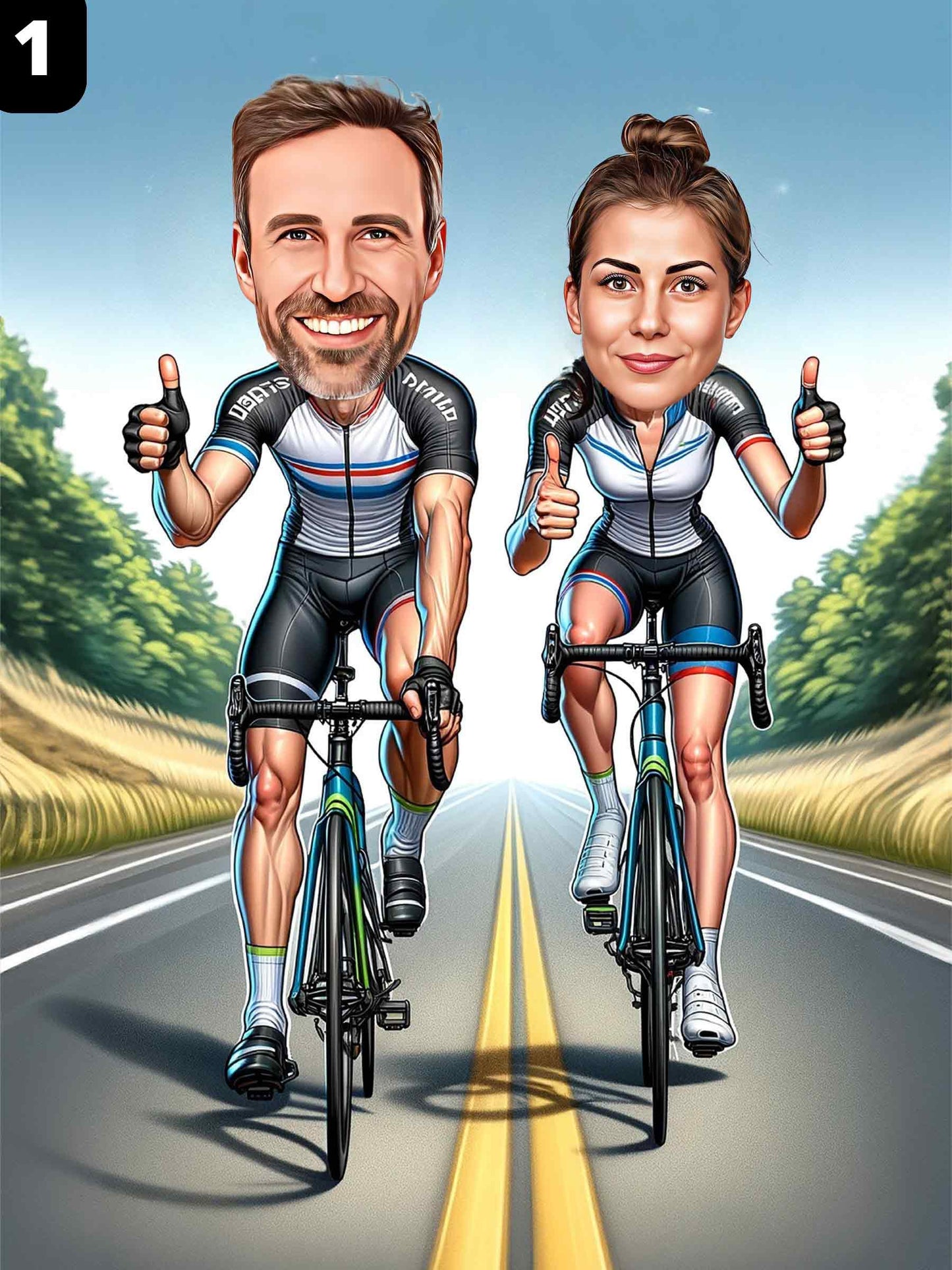 Cyclists - Couple
