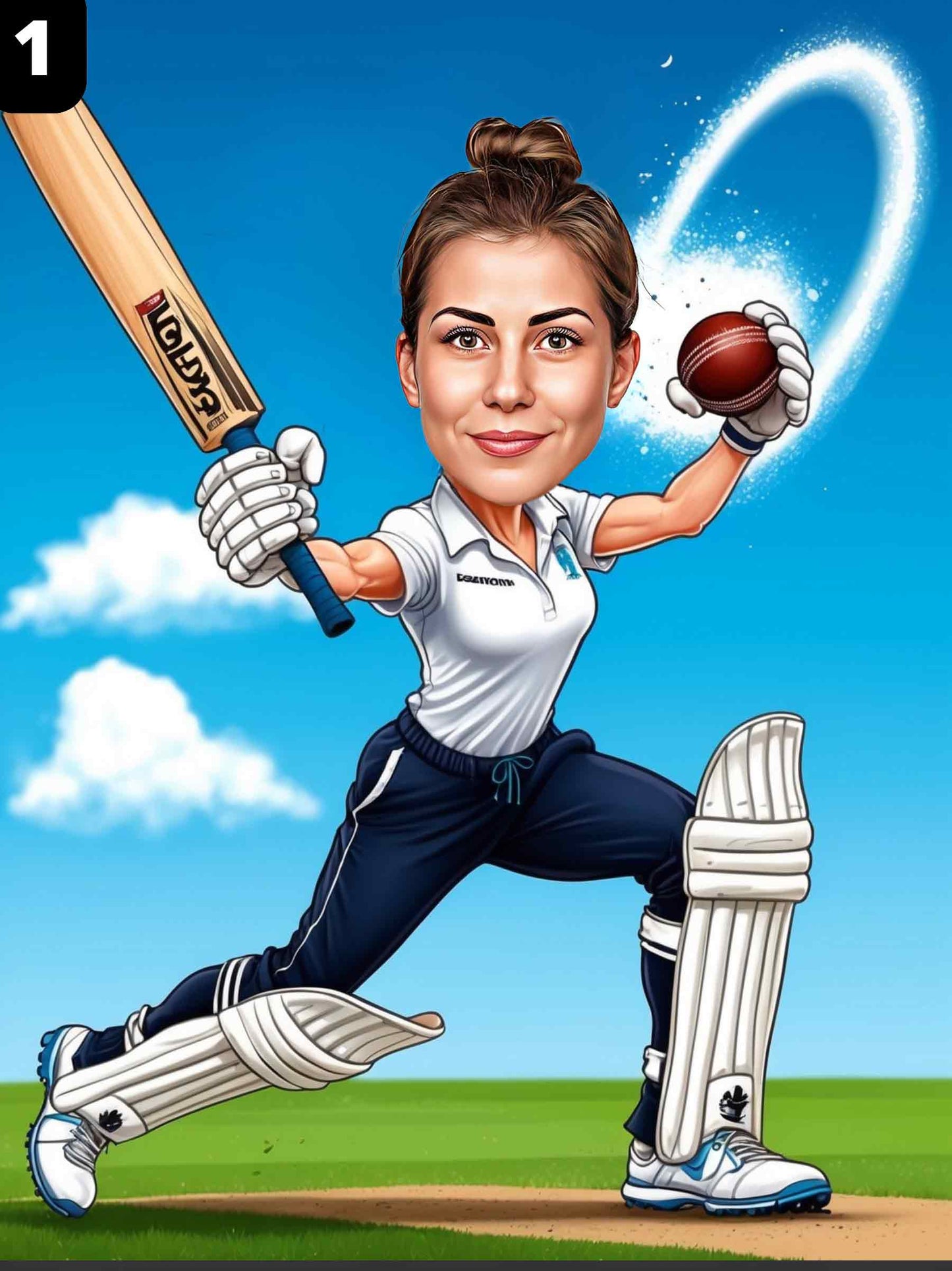 Joueuse de cricket - Femme