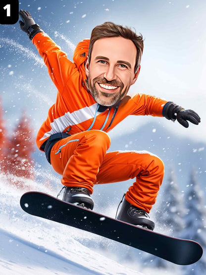 Snowboarder - Homme