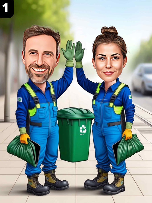 Éboueurs - Couple