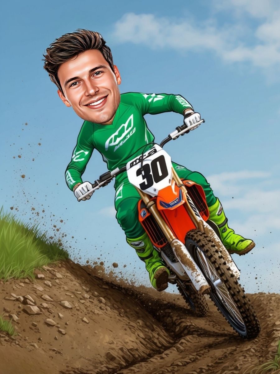 Pilote de motocross - Homme