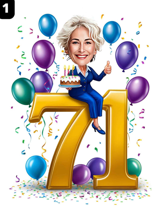 71e anniversaire - Femme