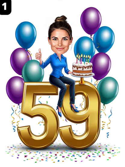 59e anniversaire - Femme