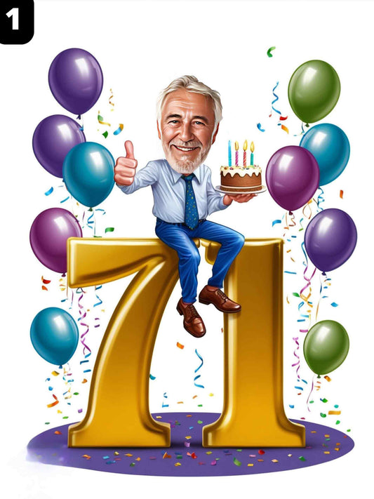 71e anniversaire - Homme
