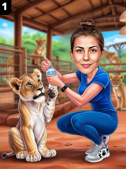Soignante pour animaux - Femme