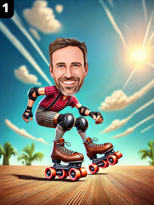 Patineur à roulettes - Homme
