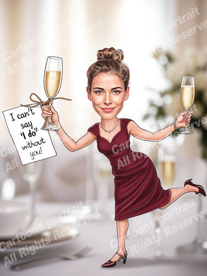 Demande de demoiselles d’honneur