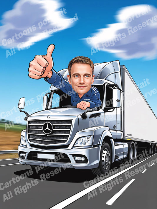 Heavy goods vehicle driver