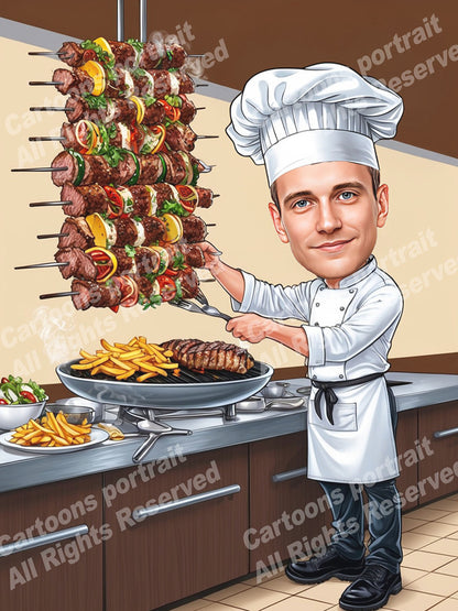 Kebab chef