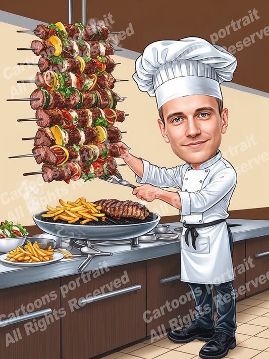 Kebab chef