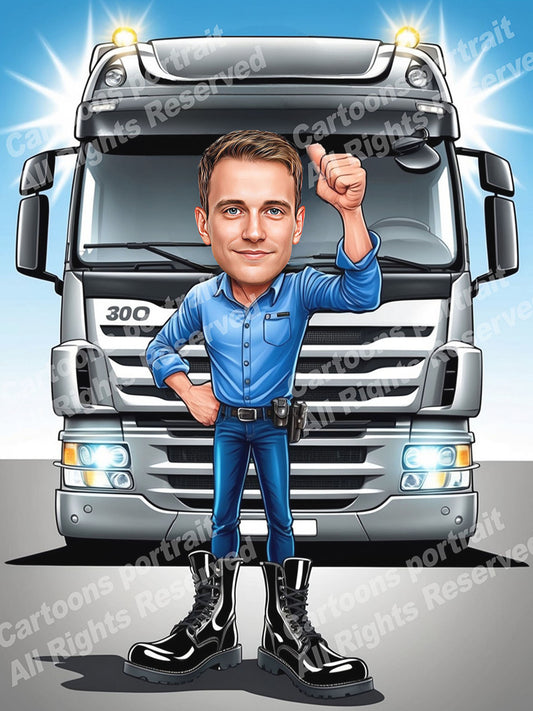 Heavy goods vehicle driver