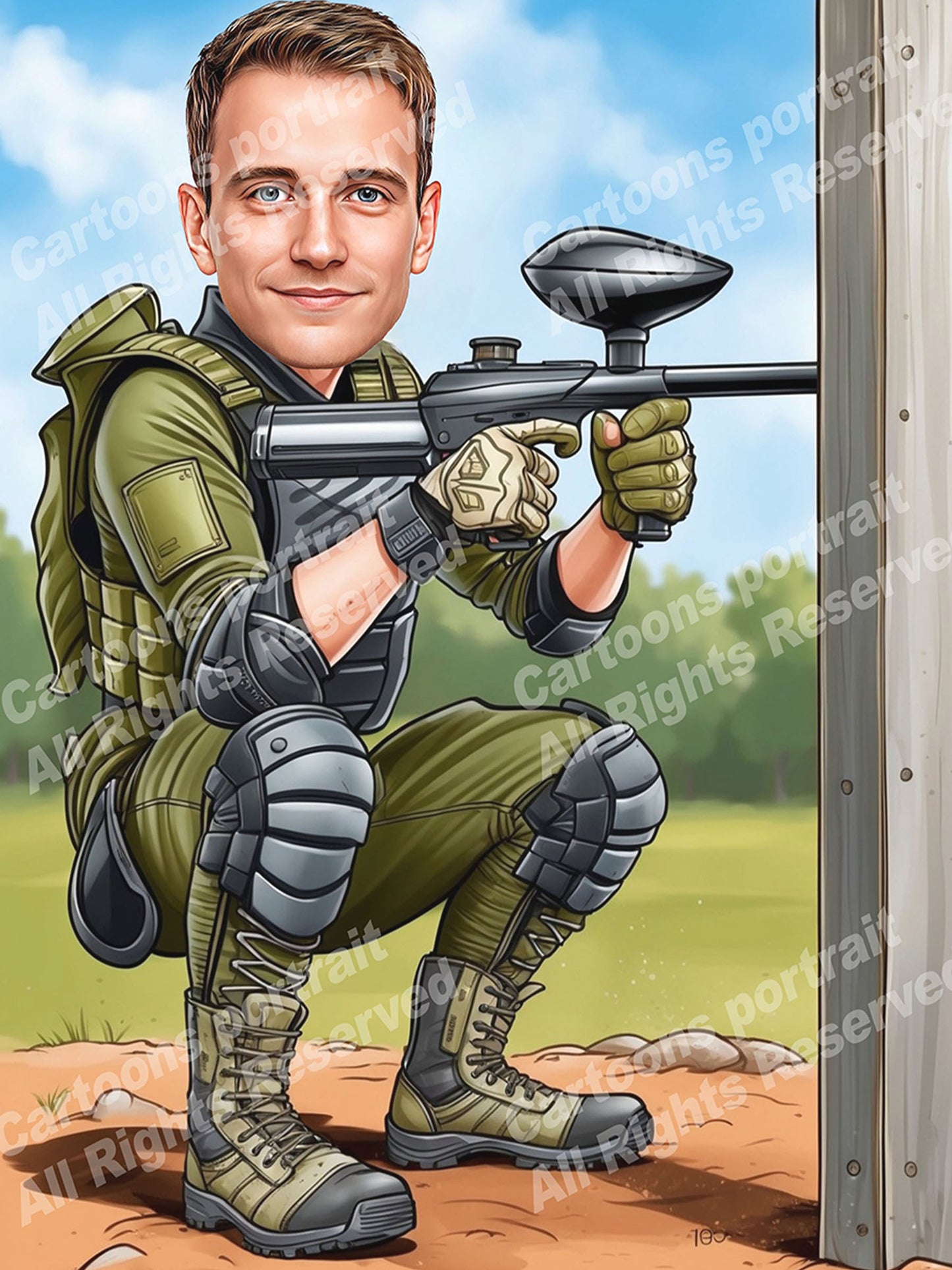 Paintball Player