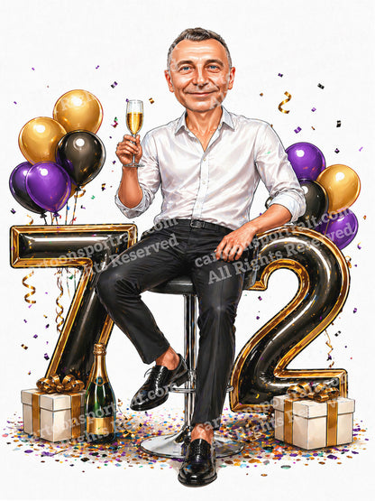 72e anniversaire