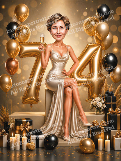 74e anniversaire