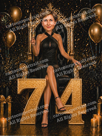 74e anniversaire