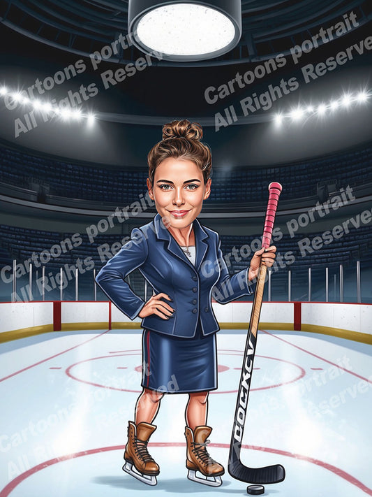 Coach de hockey sur glace