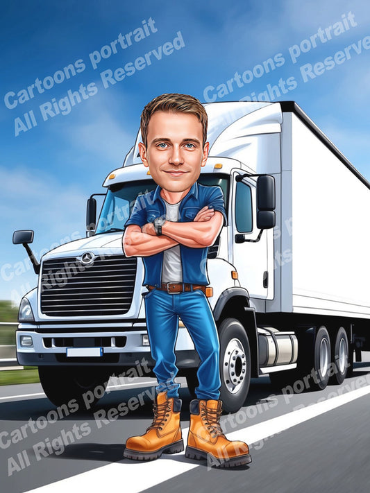 Heavy goods vehicle driver