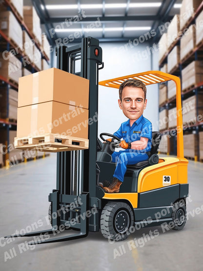 Forklift operator